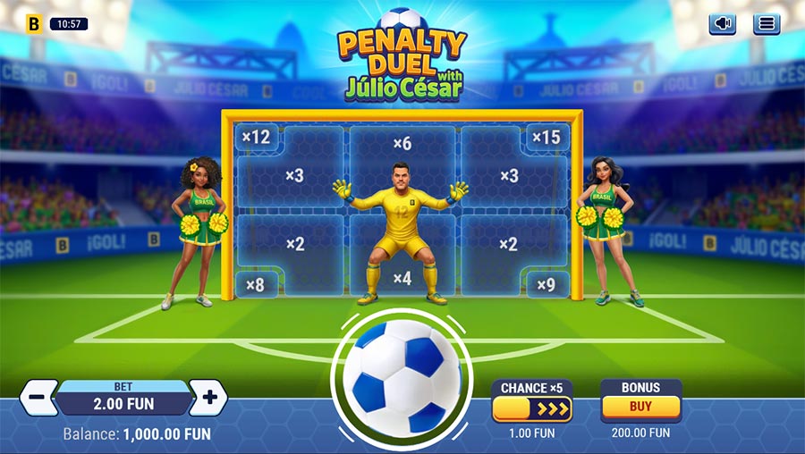 Penalty Duel with Júlio César slot