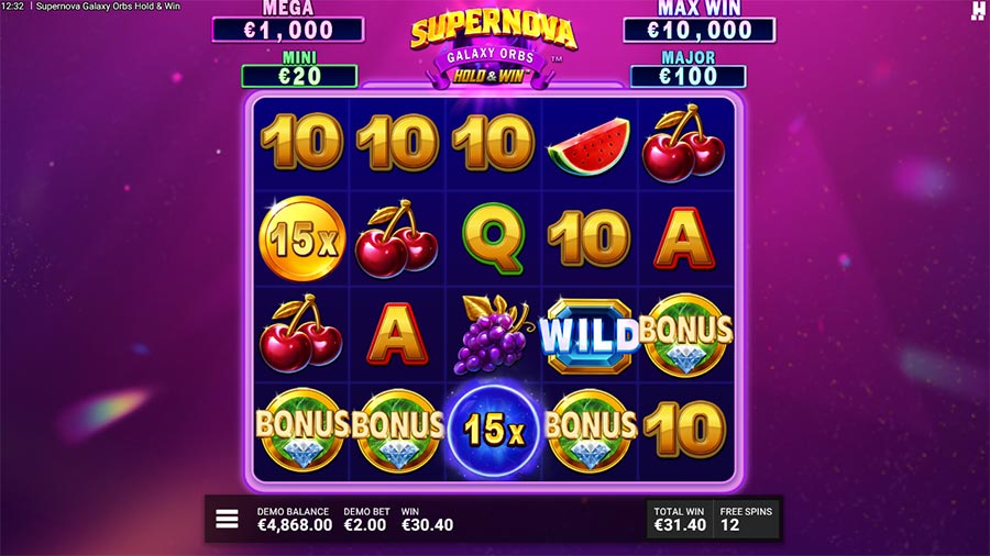 Supernova Galaxy Orbs slot