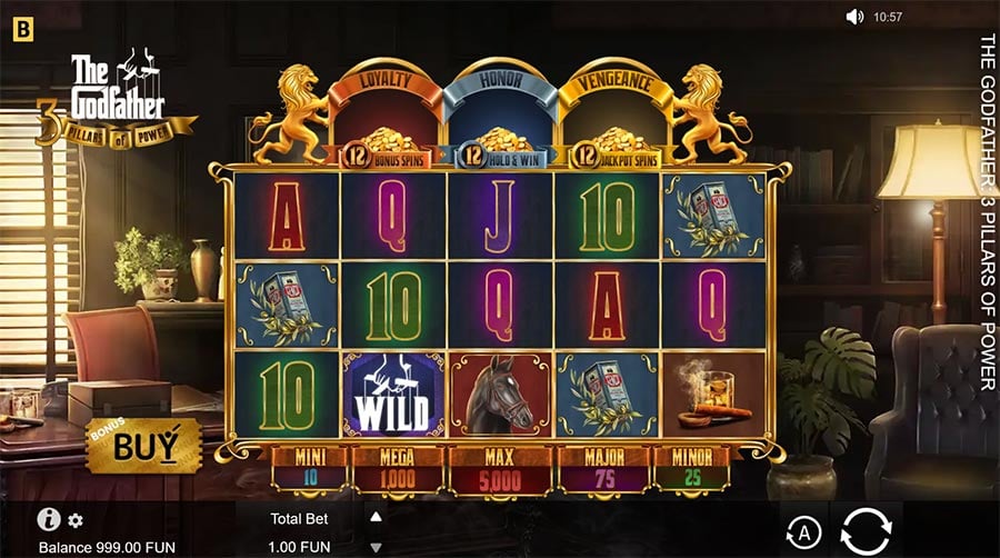 The Godfather 3 Pillars of Power slot