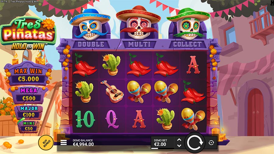 Tres Pinatas Hold & Win slot