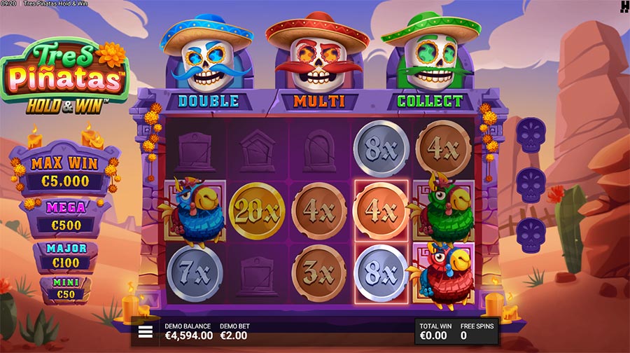 Tres Pinatas Hold & Win slot
