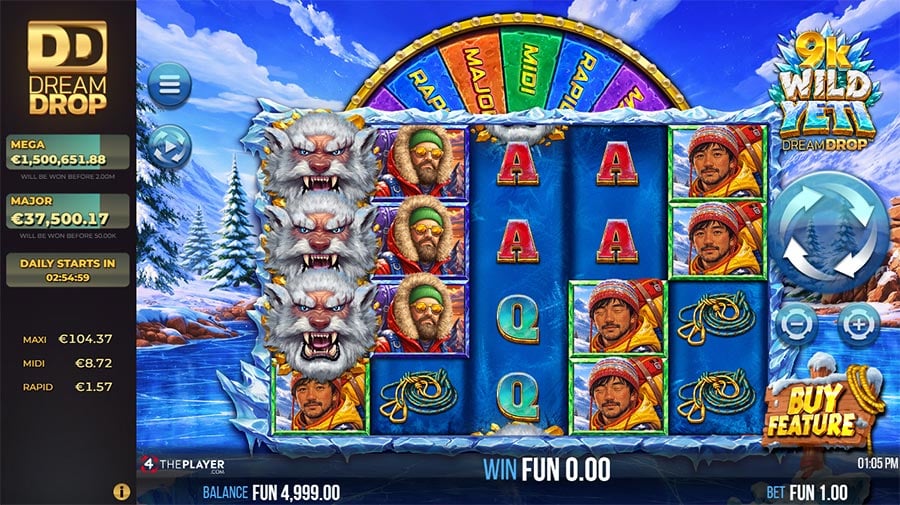 9k wild yeti dream drop slot