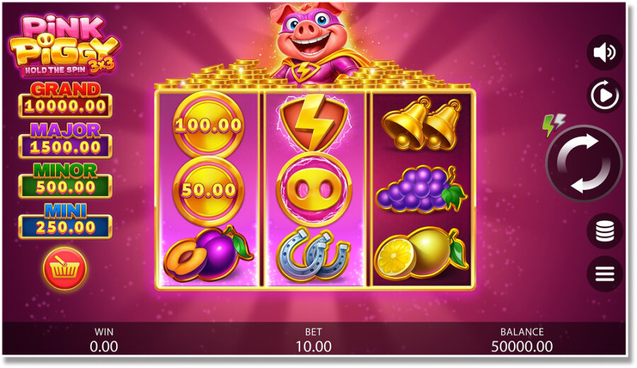3x3 Pink Piggy: Hold The Spin slot