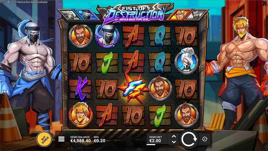 Fist of Destruction Megamultiplier slot