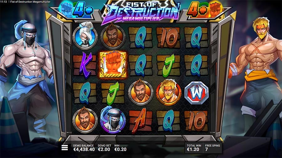 Fist of Destruction Megamultiplier slot