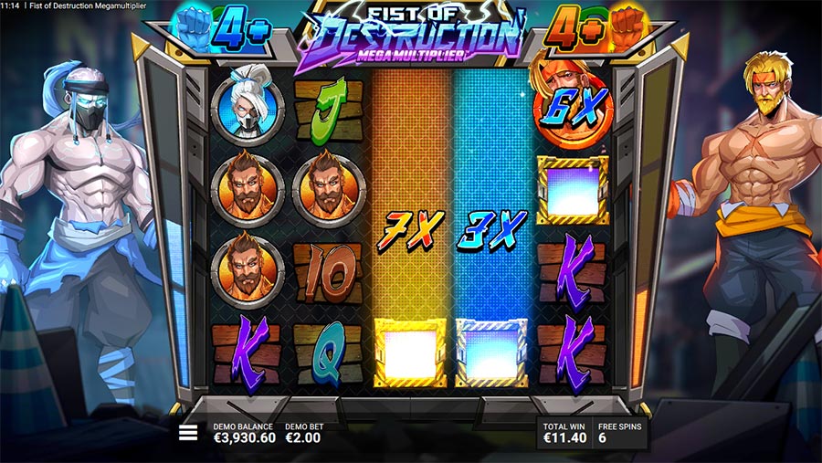 Fist of Destruction Megamultiplier slot