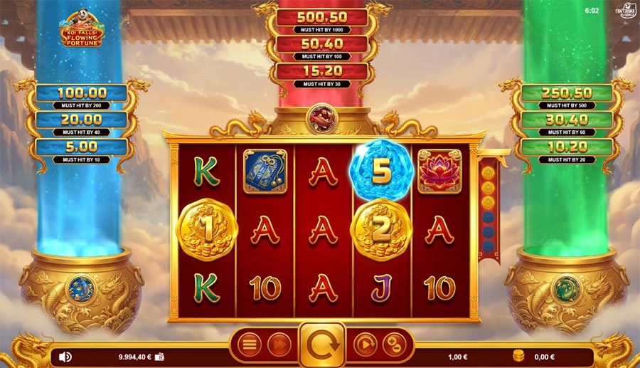 Koi Falls Flowing Fortune slot