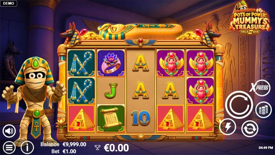 Pots of Power Mummys Treasure slot