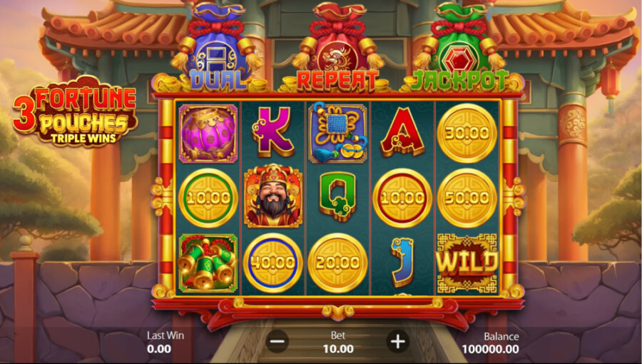 3 Fortune Pouches: Triple Wins slot