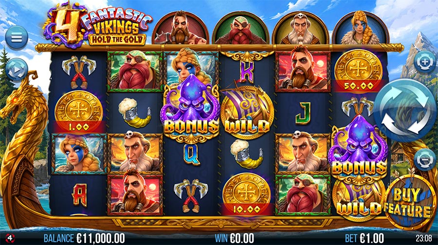 4 Fantastic Vikings Hold the Gold slot