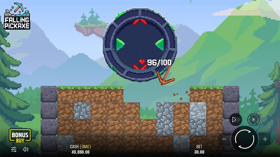 Falling Pickaxe slot