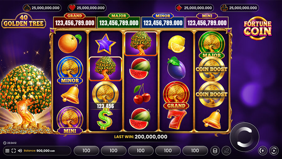 Golden Tree 40 Fortune Coin slot