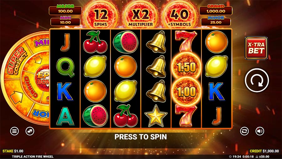 Triple Action Fire Wheel slot